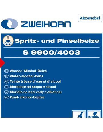 Spritz-und Pinselbeize Eiche S 9900/EI 4003 1 ltr - Zweihorn